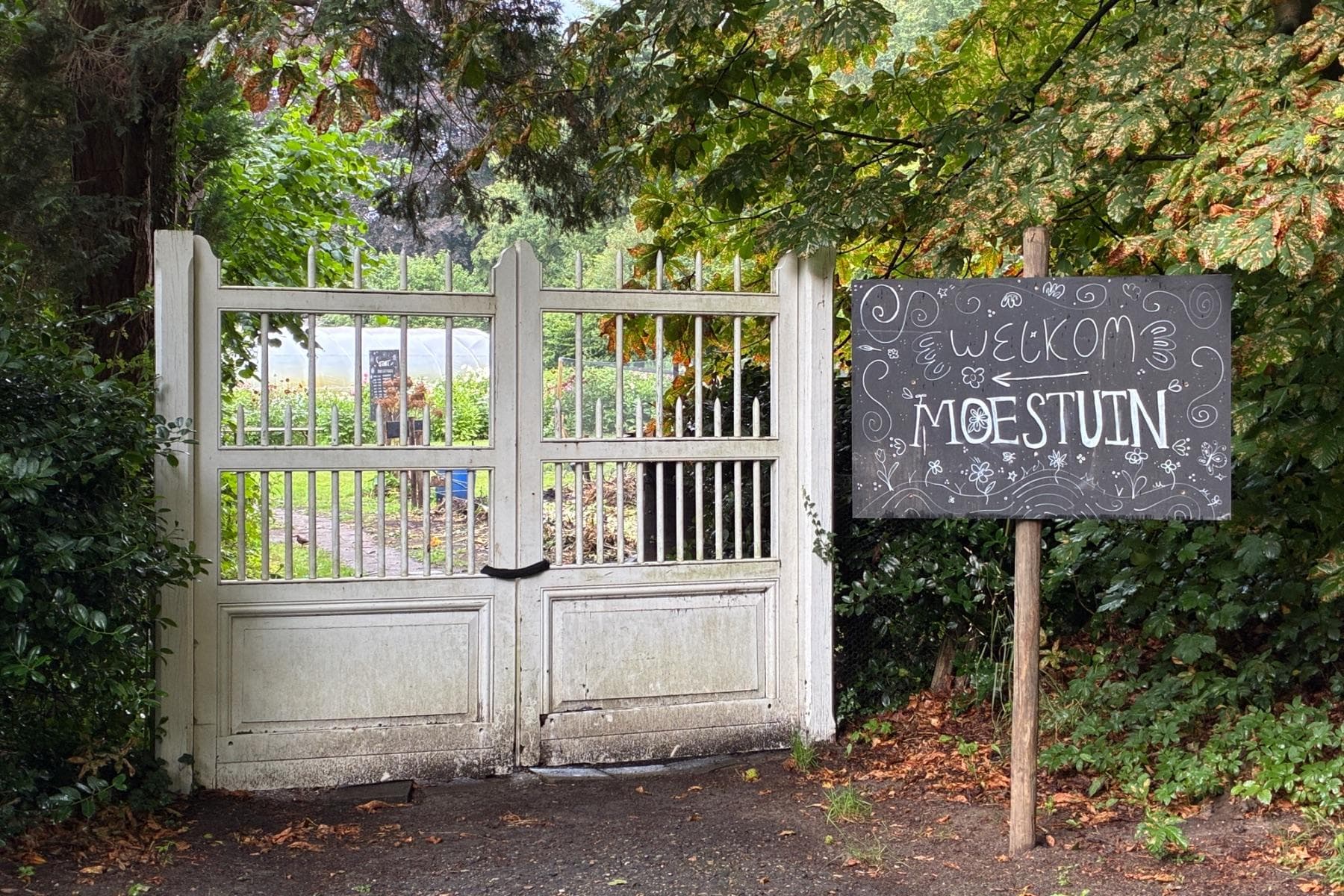 Moestuin Vollenhoven - Welkomstbord